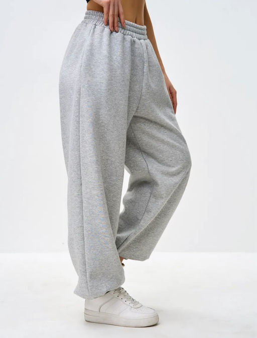 K13111 Штаны Багги (начес) СВ_СЕРЫЙ