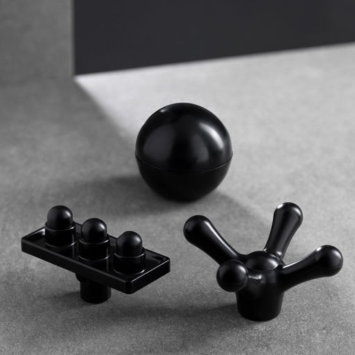 Массажёр для тела Windigo LEM-11, перкуссионный, 25 Вт, 12 насадок, 5 режимов, чёрный