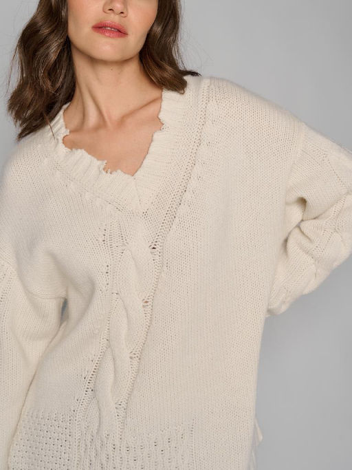 Пуловер женский 12411-53026 milk - Eleganzza фото 4