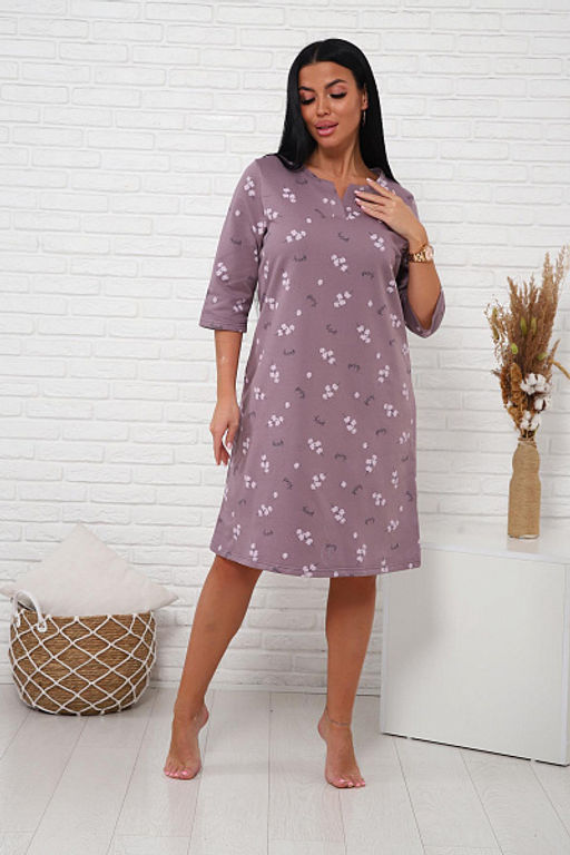 Сорочка теплая, футер с начесом (01035) - Плиона фото 28