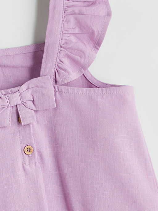 Fiyonklu K?z ?ocuk Bluz ve Etek 2li