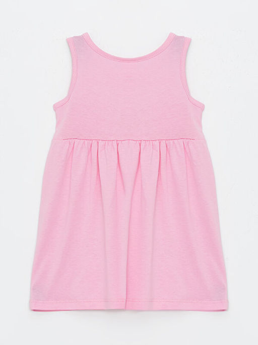 Bisiklet Yaka Bask?l? K?z Bebek Elbise - Waikiki фото 2