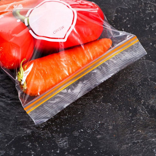 Цена за 100 шт. Пакет для заморозки с двойным zip-lock замком 18×20 см