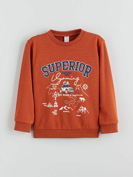 Bisiklet Yaka Erkek ?ocuk Sweatshirt 2li
