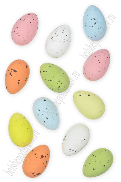 Пасхальный декор "Яйца" 3*5 см (12 шт) SF-7861, №1