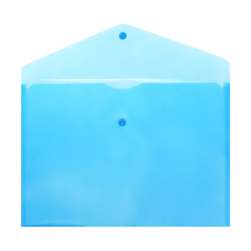 Набор папок-конвертов на кнопке 10 штук, А4, 150 мкм, Calligrata Standard, прозрачные, микс