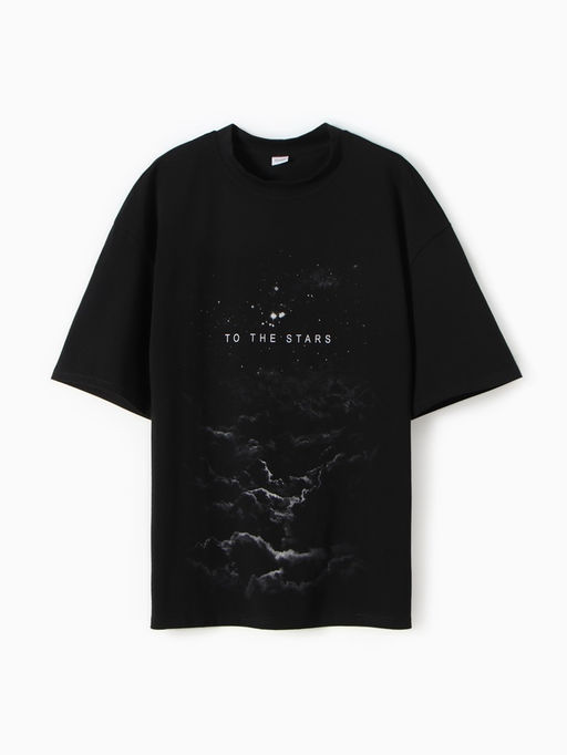 Футболка мужская MINAKU: STARS, размер 54, чёрная