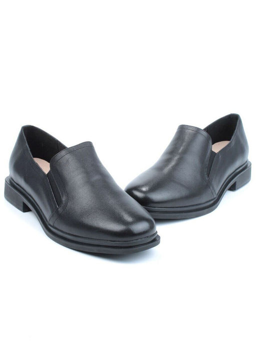 03-DCO100-1P BLACK Лоферы женские (натуральная кожа)