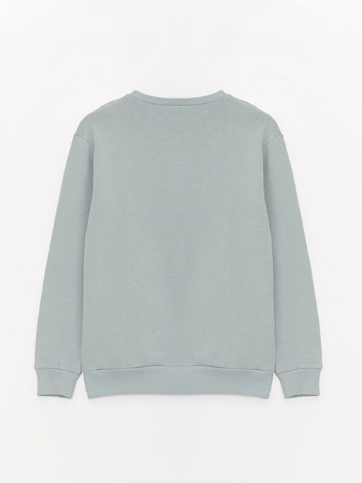 Rahat Kal?p Bisiklet Yaka Bask?l? Erkek ?ocuk Sweatshirt - Waikiki фото 2