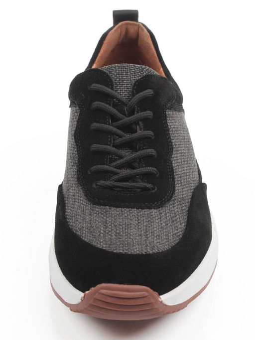 03-10-56 BLACK/GREY Кроссовки мужские (натуральная замша, натуральная кожа, текстиль) - Фабричный китай фото 6