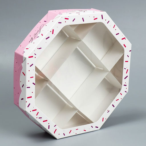 Цена за 5 шт. Коробка кондитерская, упаковка, Sweet box, 27×27×5 см