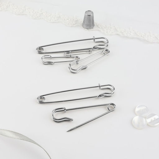 Цена за 2 шт. Набор булавок шляпных, 38/50/63/70/90/100 мм, 6 шт.