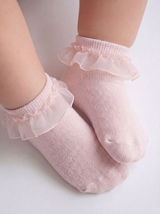 T?ll? F?rf?rl? K?z Bebek Patik ?orap 3l?