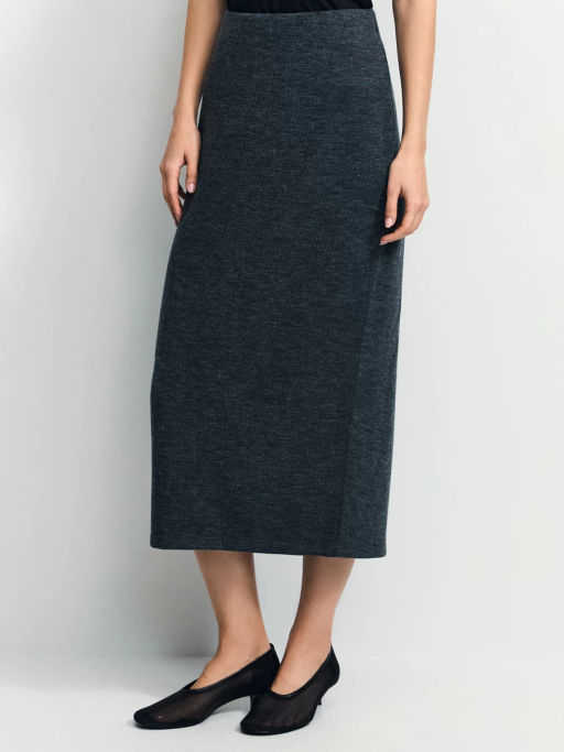 Трикотажная юбка миди / Zarina  фото 3