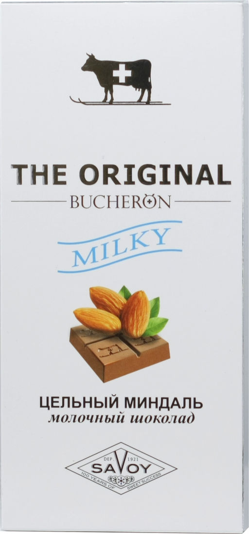 THE ORIGINAL. Молочный с цельным миндалем 90 гр. карт.упаковка