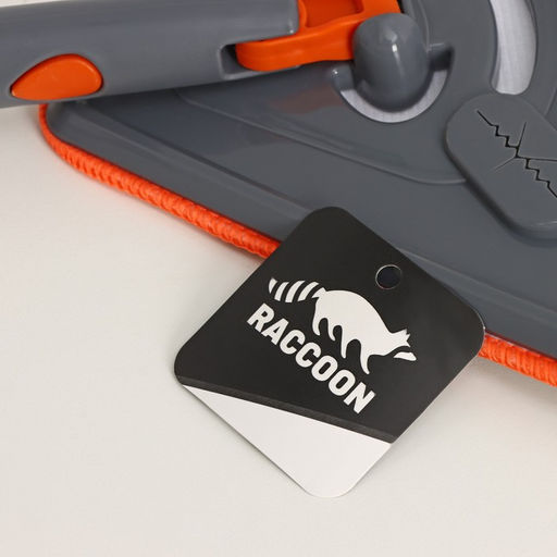Щётка для окон Raccoon, фигурная, телескопическая стальная ручка 80(125) см, водосгон силикон 26 см, насадка из микрофибры 2617.5 см  фото 9