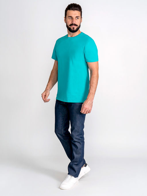 Футболка мужская короткий рукав GREG G145-RD-2011 (ментол)  фото 4