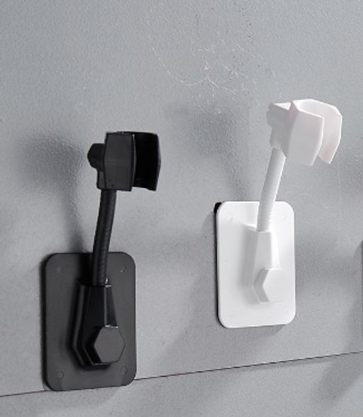 Самоклеящийся держатель для лейки душа на стену (2823) Самоклеящийся держатель для лейки душа на стену черная (2823-2) - Мой органайзер фото 2