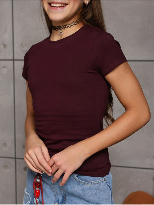 Футболка Скимс Бордо Девочка - София фото 4