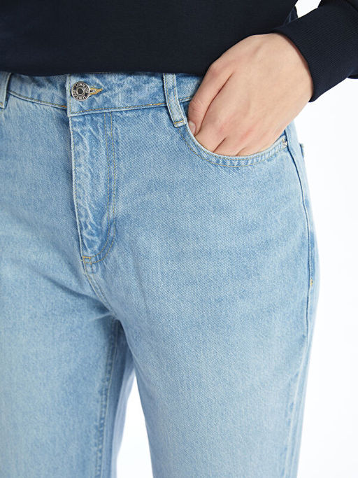 Straight Fit Kad?n Jean Pantolon