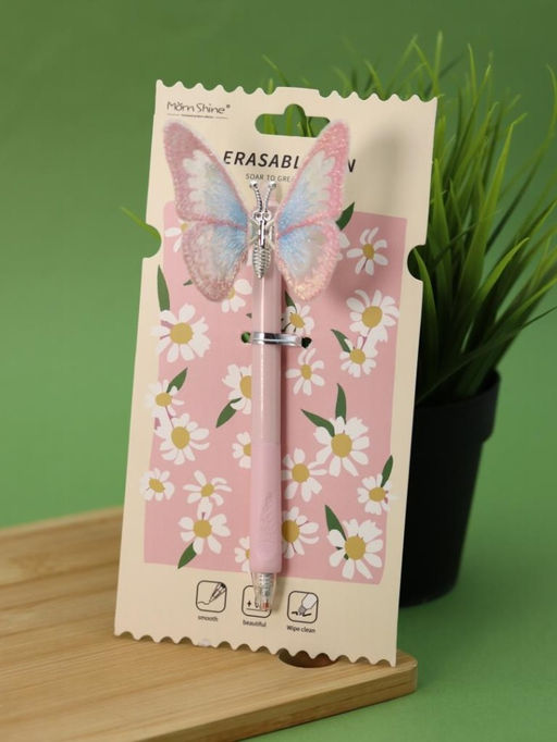Ручка пиши-стирай "Beautiful butterfly", pink