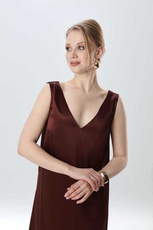 Платье NIKVA н1014-7 махагон  фото 6