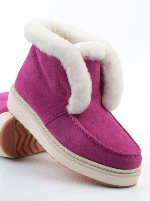 04-5603-3 CRIMSON Ботинки зимние женские (натуральная кожа, 100% шерсть)