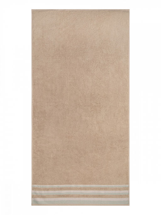 Полотенце для тела 70x140 бежевый махровая ткань - Denastia фото 4