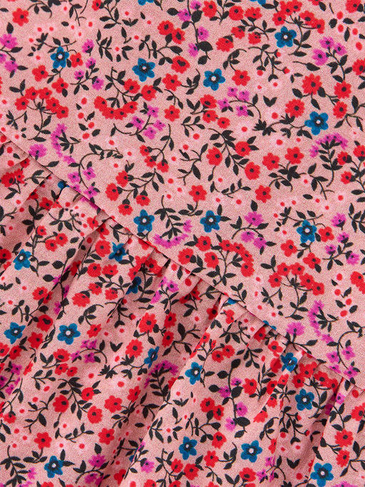 Платье с карманами детский сад UD 7680 цветы/т.розов - Mini maxi фото 6