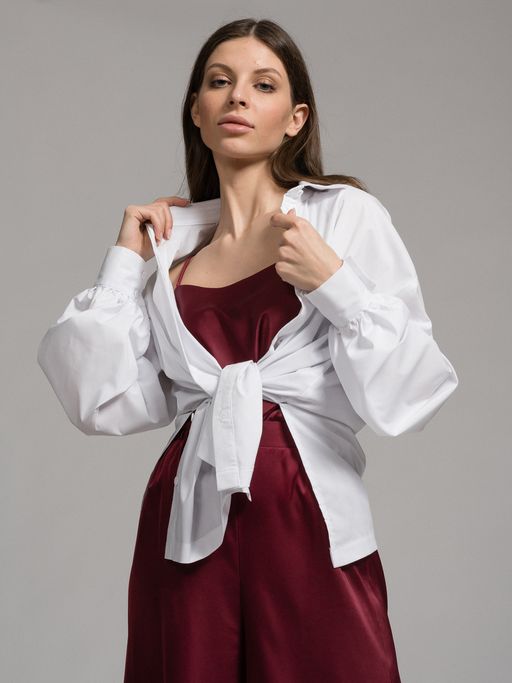 Топ широкий из атласа - Tantino фото 12