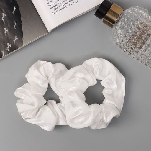 Цена за 6 шт. Резинки для волос «Орбита», набор 2 шт., Ариадна полосы, 9 см, белые