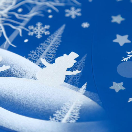 Статическая наклейка для окон и зеркал Room Decor «Зимний пейзаж лесной», 26.5×40 см