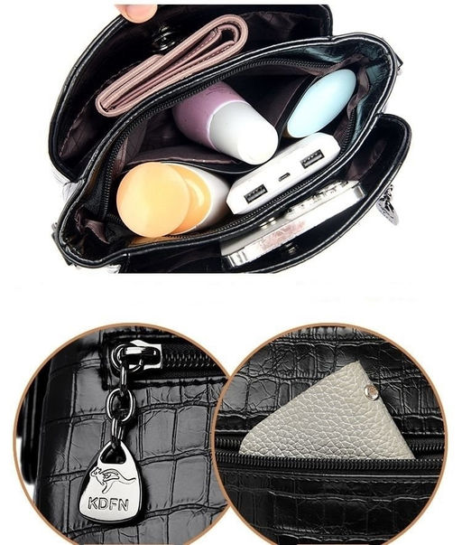 KAIDIFEINIROO Сумка женская с двумя ремнями 8172 фото 13