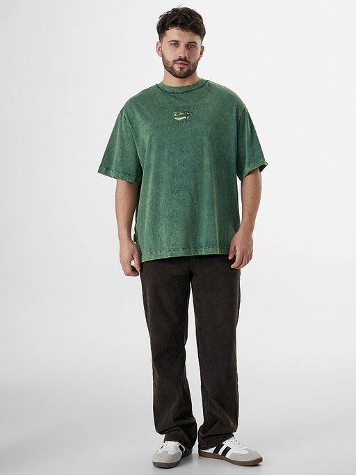 Футболка мужская зеленая с обработкой эйсид - Mark formelle фото 3