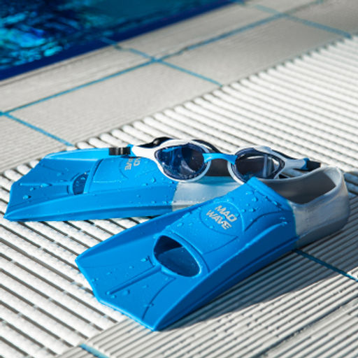 Ласты для плавания Fins Training, Neoprene socks, Positive drive, Fins training II rubber - Mad wave фото 5