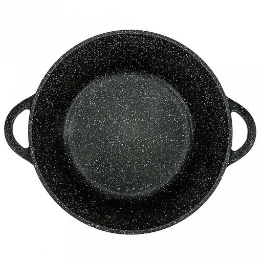 Кастрюля с антипригарным покрытием 4л, д26см "Гранит Induction", h11,5см, s0,4см, литые ручки, стеклянная крышка с пароотводом, форма "Классик волна", подарочная упаковка (Россия) Подходит для всех видов плит, включая индукционную.