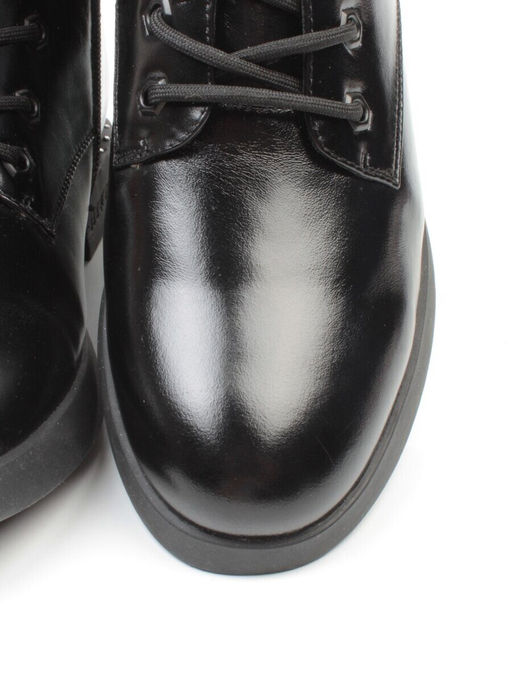 01-CH6315-21B100M BLACK Ботинки демисезонные женские (натуральная кожа, байка) - Фабричный китай фото 15