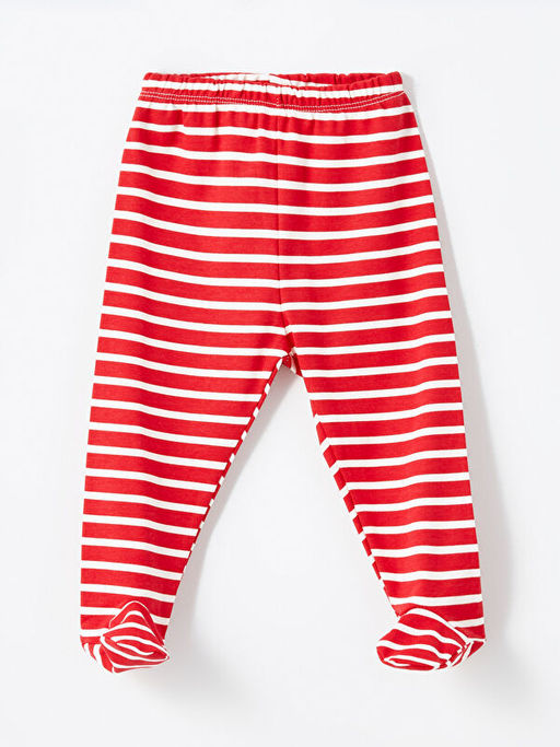 Beli Lastikli ?izgili Erkek Bebek Pantolon