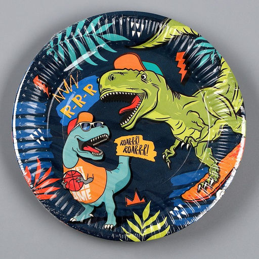 Тарелка бумажная Джунгли, 18 см, в наборе 6 штук - Страна карнавалия фото 9