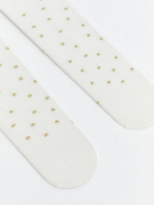 Puantiyeli K?z Bebek K?lotlu ?orap 2li