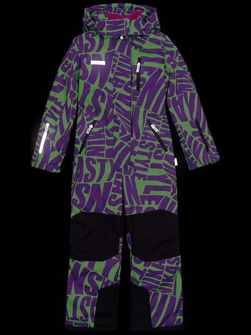 Комбинезон 8з1823 лиловый/лайм