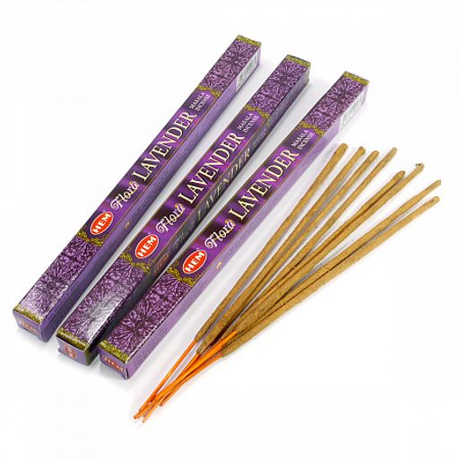 Благовония HEM sq Flora Lavender Masala лаванда уп-25шт натуральная серия  фото 3