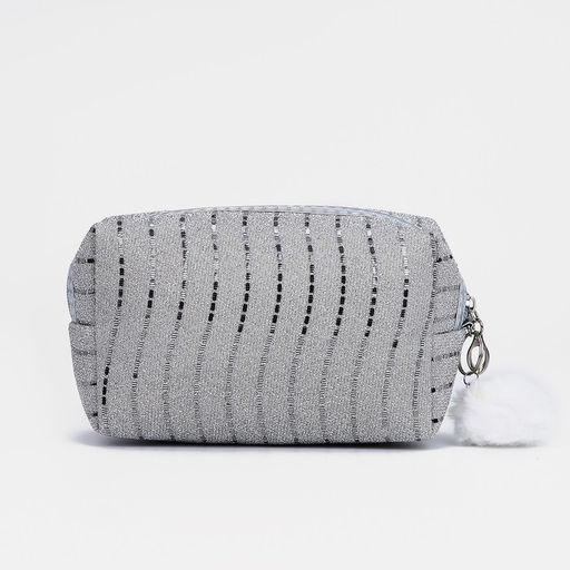Косметичка на молнии, цвет серебряный - Simaland фото 8