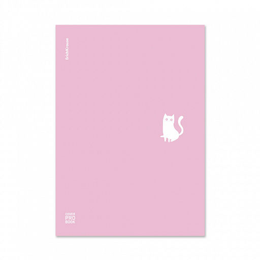 Цена за 3 шт. Тетрадь общая ученическая с пластиковой обложкой на скобе ErichKrause Brave cats, фиолетовый, А4, 48 листов, клетка_MIX-PACK фото 5