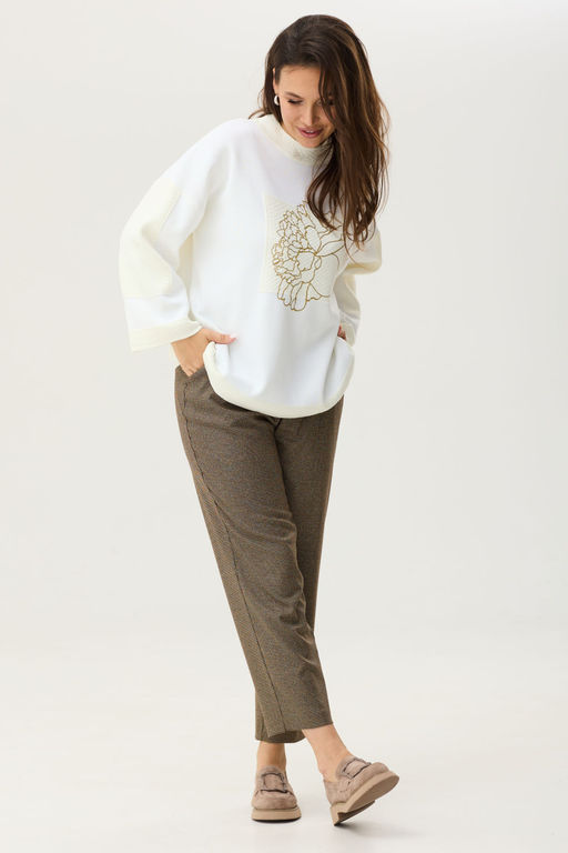 Костюм Magia mody 2351 молочный+ коричневый