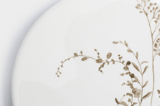 Подставка под кружку, 11 см, круглая, керамика/пробка, белая, Осенние цветы, Florance - Anna lafarg фото 4