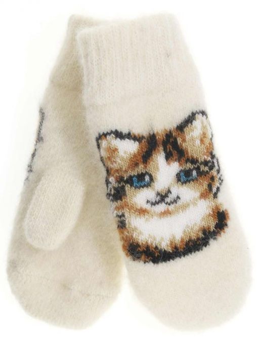 Варежки детские круговые Зимний узор 0704-3 - Рассказовские варежки фото 3