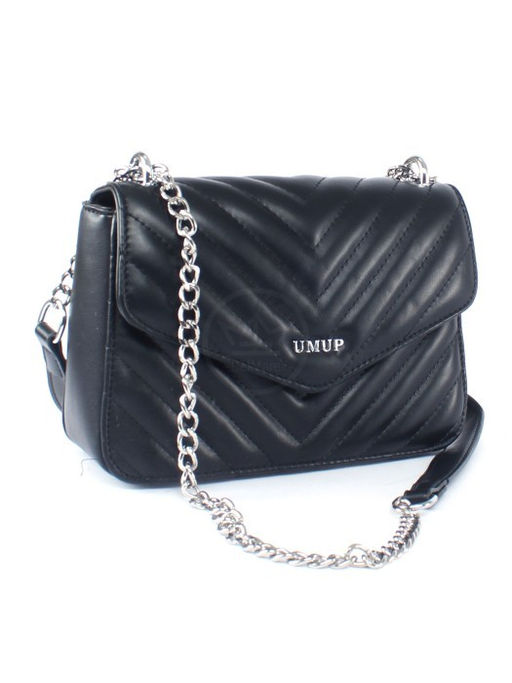 Сумка женская искусственная кожа UMUP-2023-226, 1отд, плечевой ремень, черный SALE 258706 - Adelia фото 6