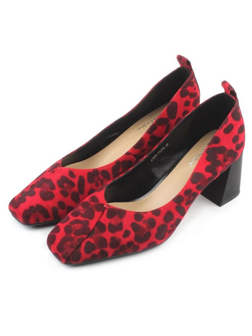 06-A129A-753PN RED/LEOPARD Туфли женские (натуральная замша)