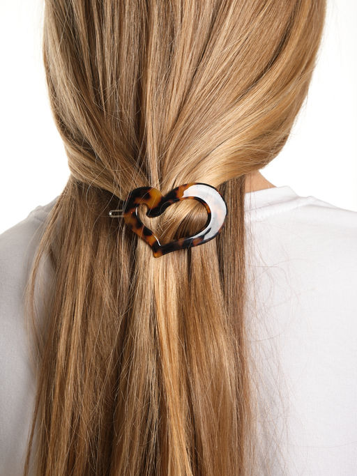 Заколка Сердце PY0450 рыжий